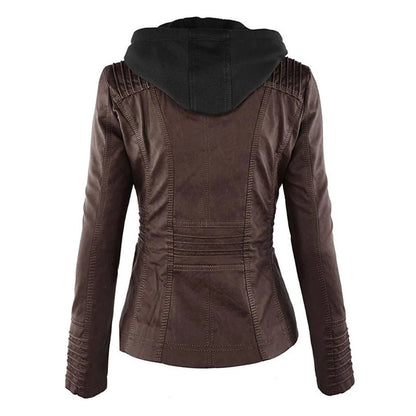 Robuste und elegante Lederjacke