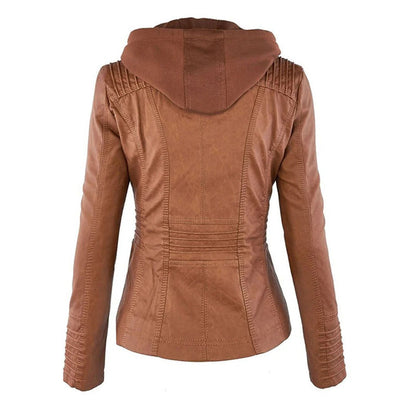 Robuste und elegante Lederjacke