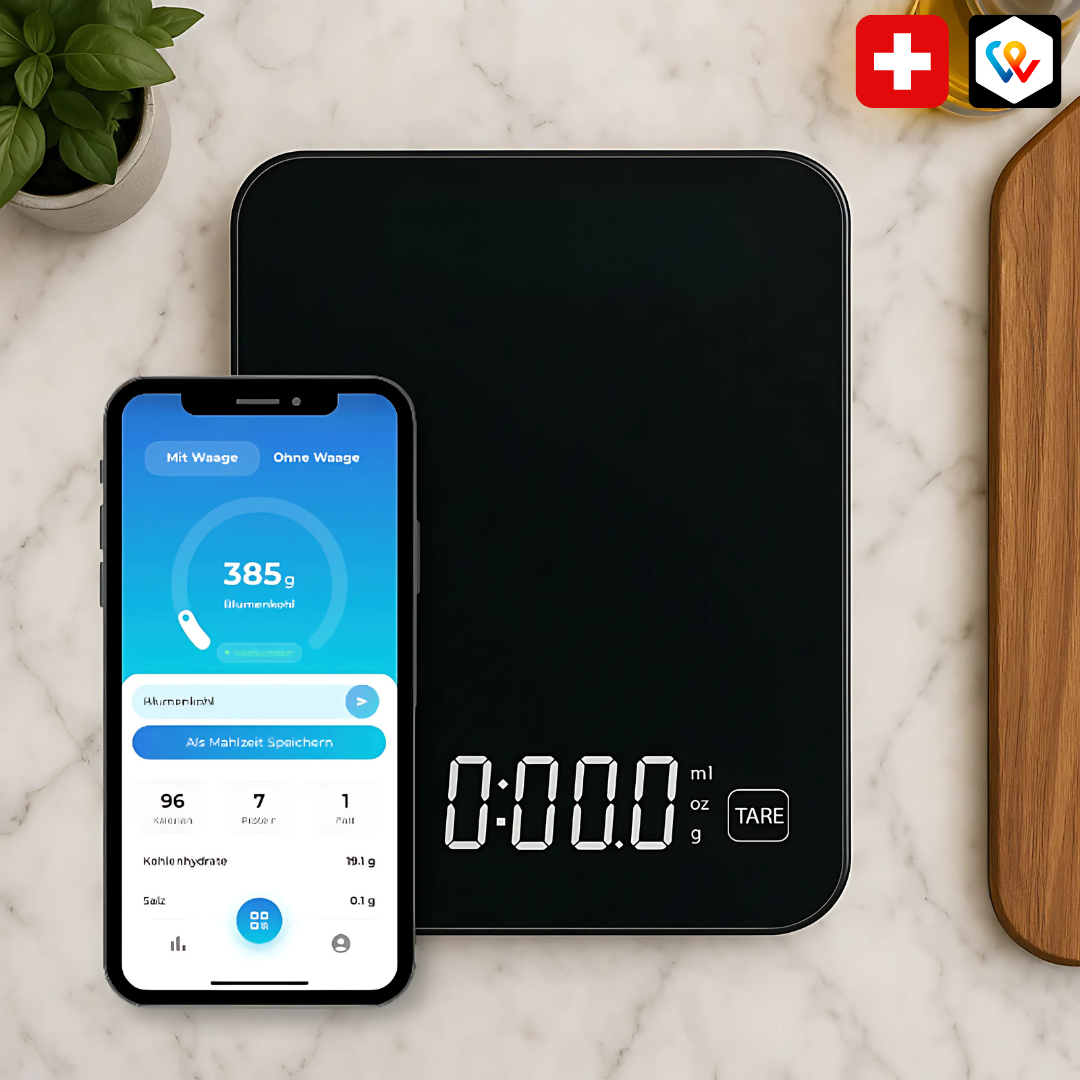Digitale Smart Küchenwaage mit App-Konnektivität