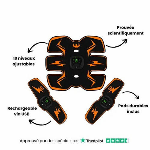 EMS-Stimulator für Bauch, Arme und Beine