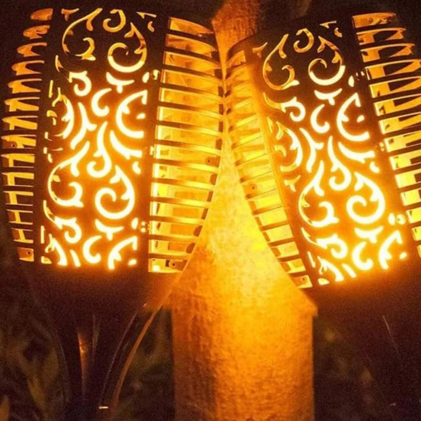 Solarfackel mit Flammeneffekt