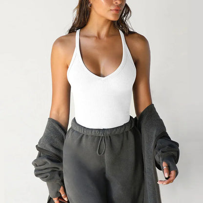 Damen-Rückenfreies Racerback-Tanktop