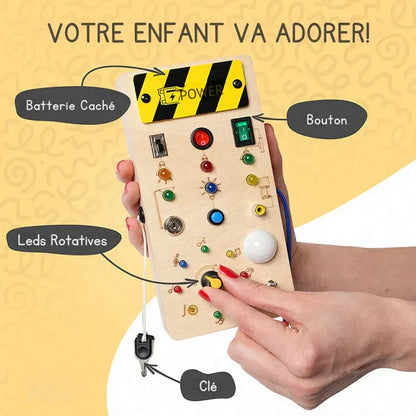 Interaktive Montessori-Aktivitätstafel mit LED-Beleuchtung