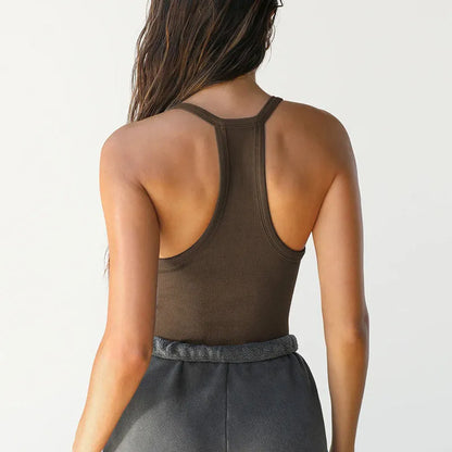 Damen-Rückenfreies Racerback-Tanktop