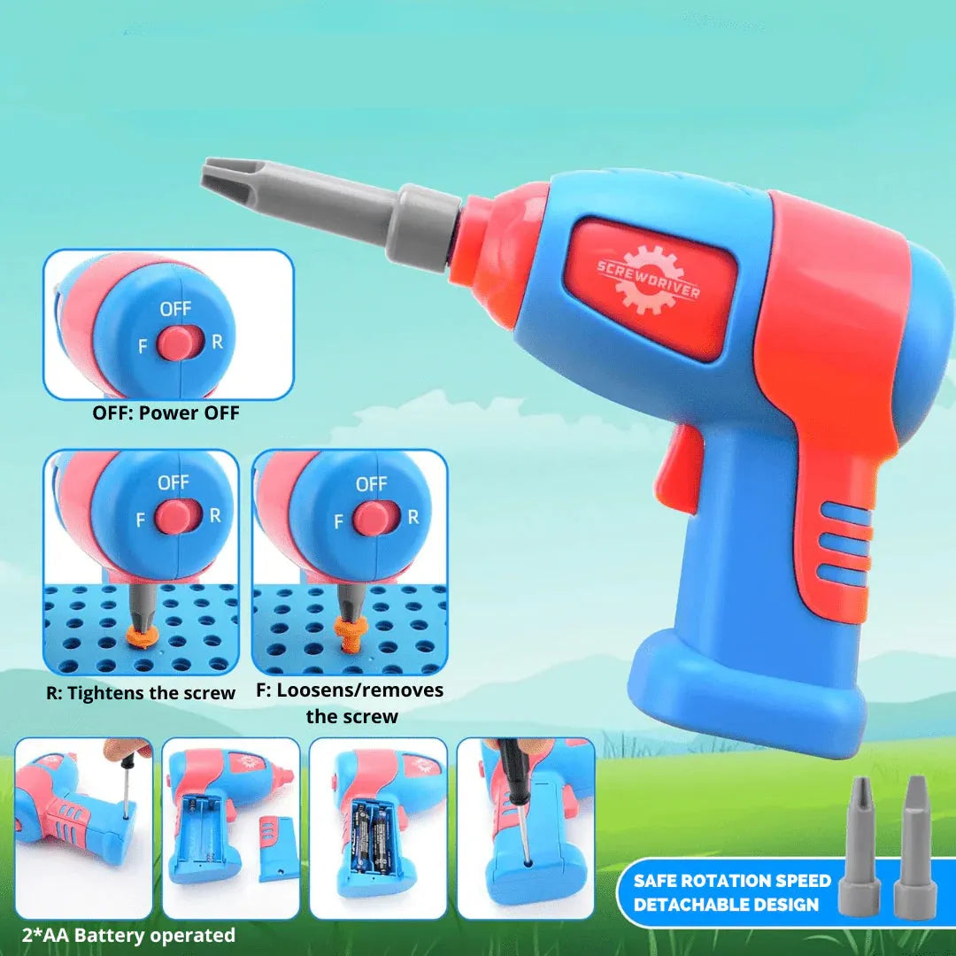 Kinder Werkzeugkoffer im Dino-Design