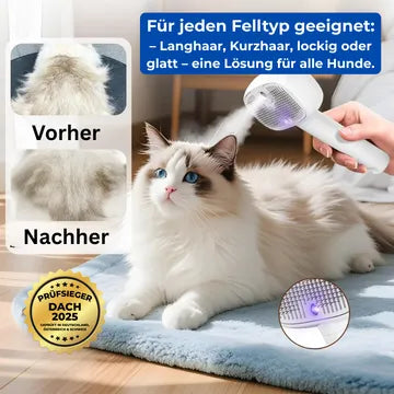 3-in-1 Dampf-Haustierbürste