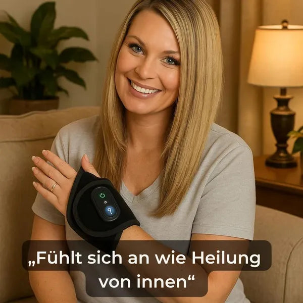 Therapeutisches Rotlichtband für die Handgelenke
