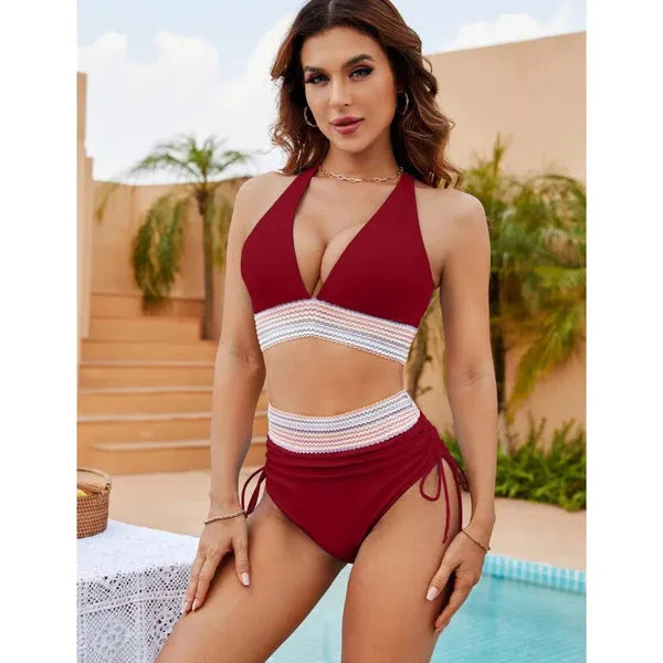 Figurformender Bikini mit hoher Taille für Frauen