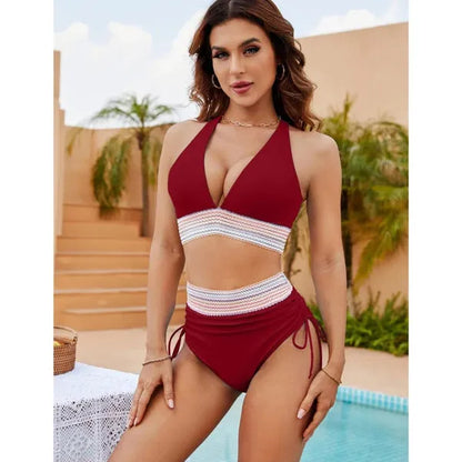 Figurformender Bikini mit hoher Taille für Frauen