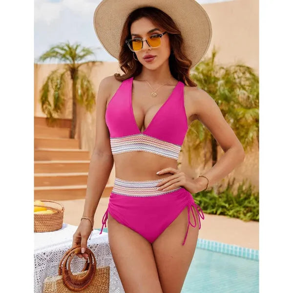 Figurformender Bikini mit hoher Taille für Frauen