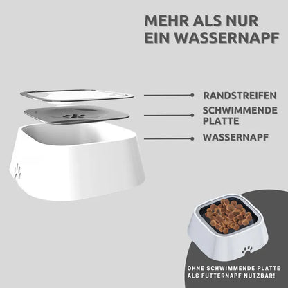 Anti-Spritz Wassernapf für Hunde