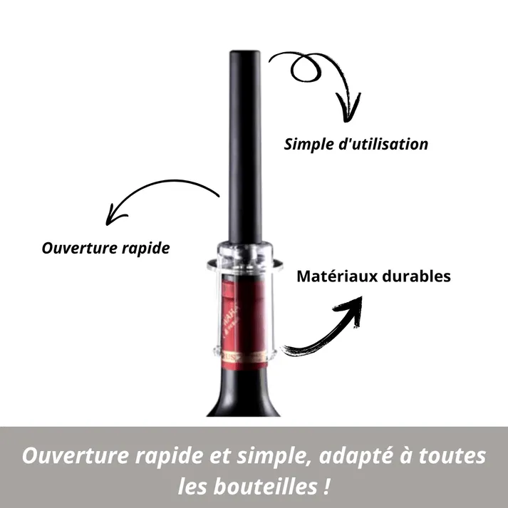 WineLift - Flaschenöffner aus rostfreiem Stahl.