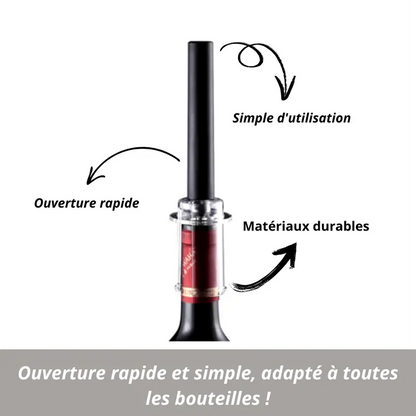WineLift - Flaschenöffner aus rostfreiem Stahl.