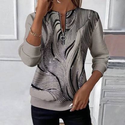 Sweatshirt für Frauen mit abstraktem Muster