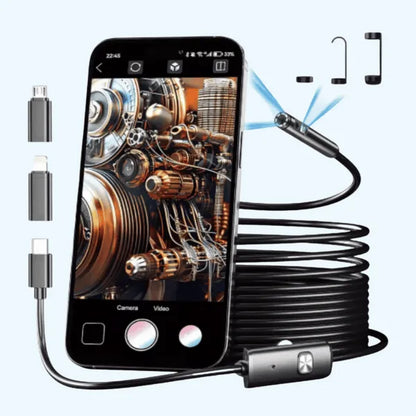 Wasserdichte HD-Endoskopkamera mit flexiblem Kabel