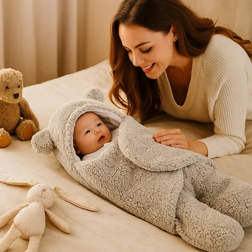 Baby Kuscheldecke im Bärendesign