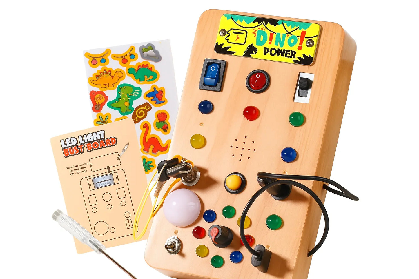 Interaktive Montessori-Aktivitätstafel mit LED-Beleuchtung