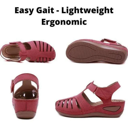 Bequeme und leichte Ledersandalen für Damen