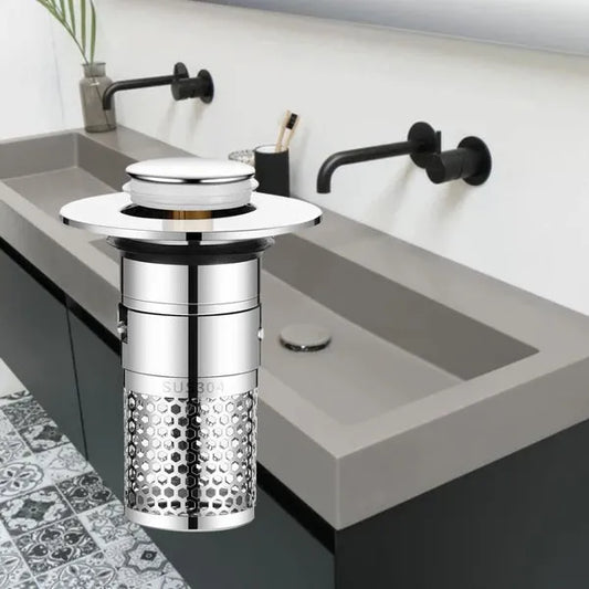 Universal-Abflussstopfen mit integriertem Filter