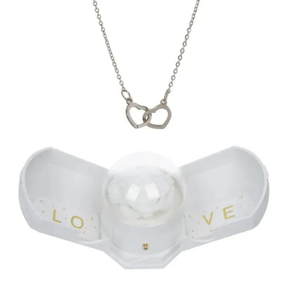 Geschenkset Ewige Rose & Gravierte Halskette