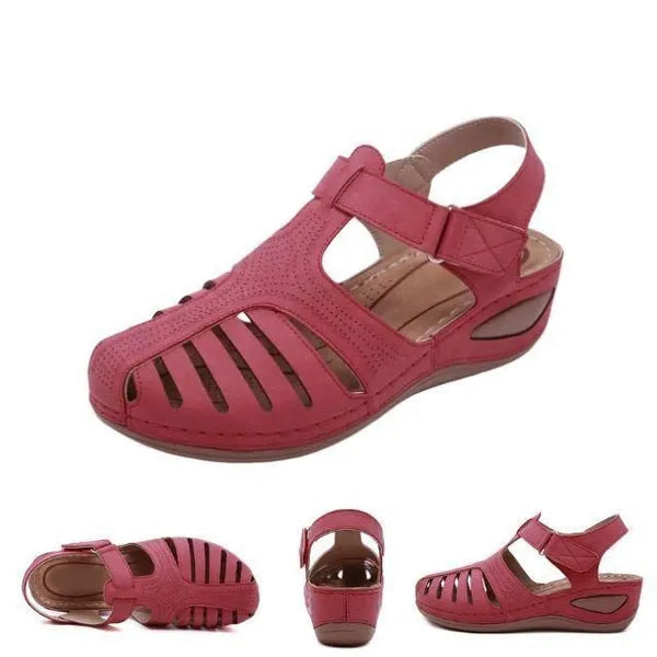 Bequeme und leichte Ledersandalen für Damen