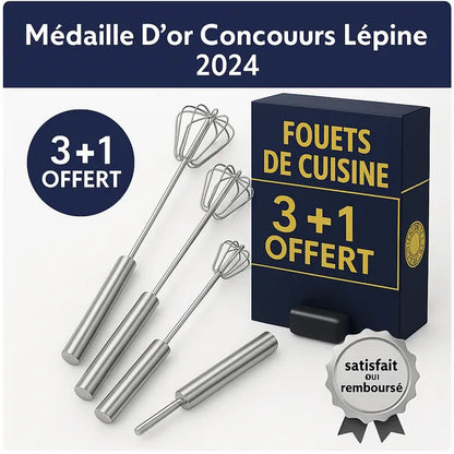 Manueller Schneebesen mit automatischer Rotation