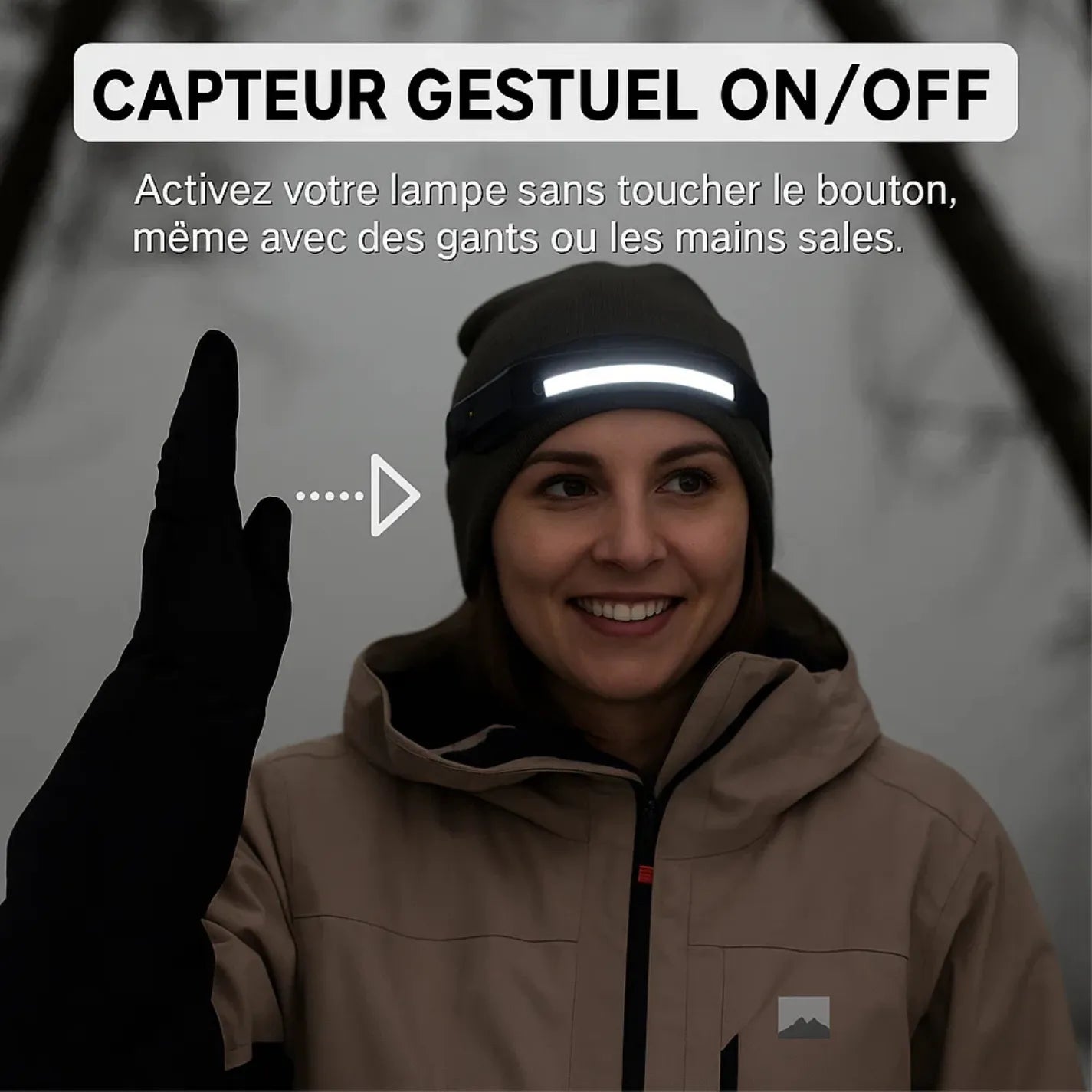 230° LED-Stirnlampe