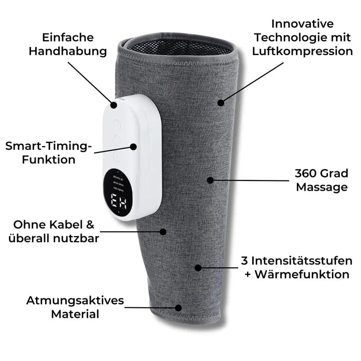 Elektrisches Massagegerät für Beine und Waden mit Wärmefunktion