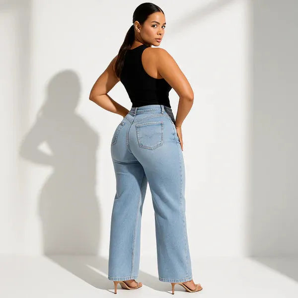Formgebende High-Waist Jeans
