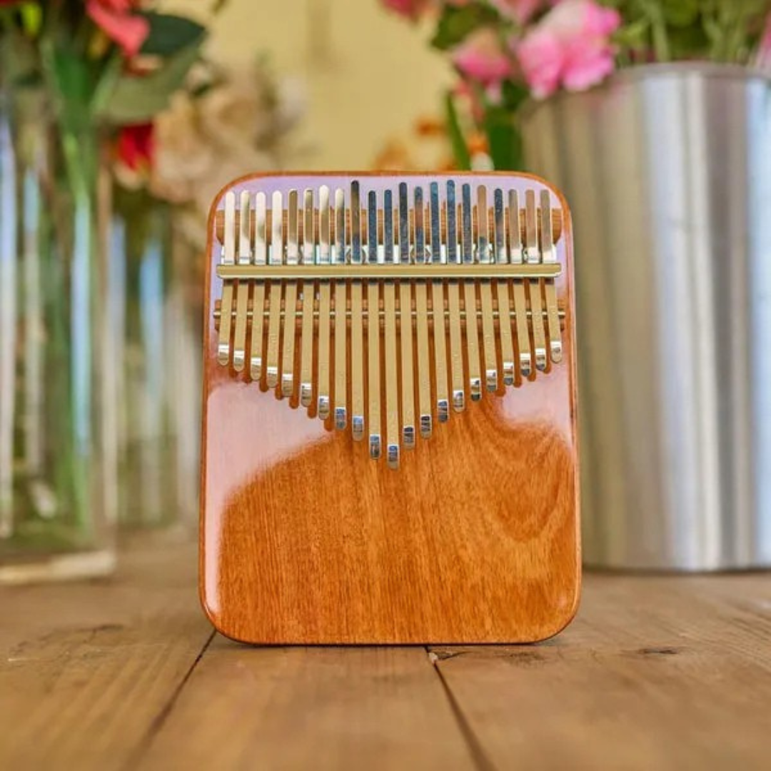 Kalimba 17 lame in legno naturale - Strumento rilassante portatile
