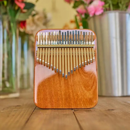 Kalimba 17 lame in legno naturale - Strumento rilassante portatile