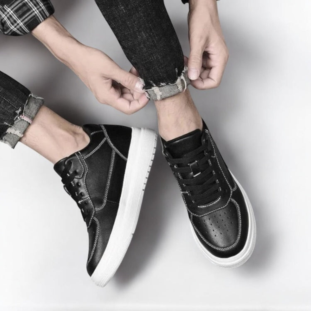 Scarpe da ginnastica comode da uomo di colore grigio