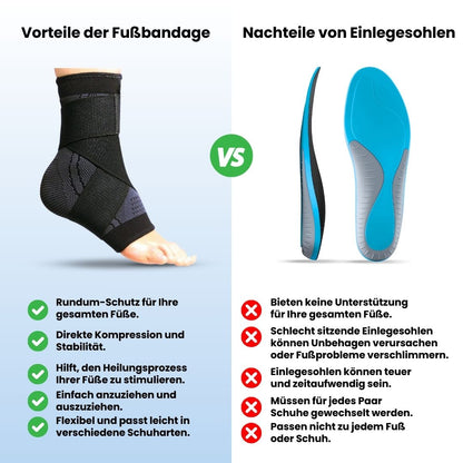 Fasciitis Plantaris Fußgelenkbandage mit Stützriemen