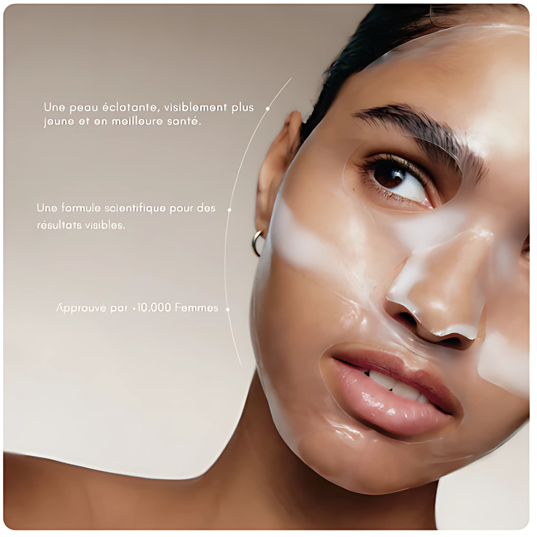 Maschera viso al bio-collagene