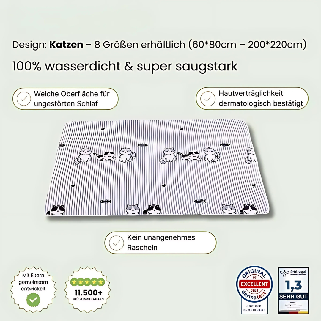 Matratzenschoner Wasserdichter per bambini - Waschbar e confortevole