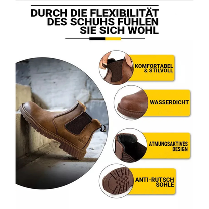 Scarpe da lavoro con rivestimento in legno