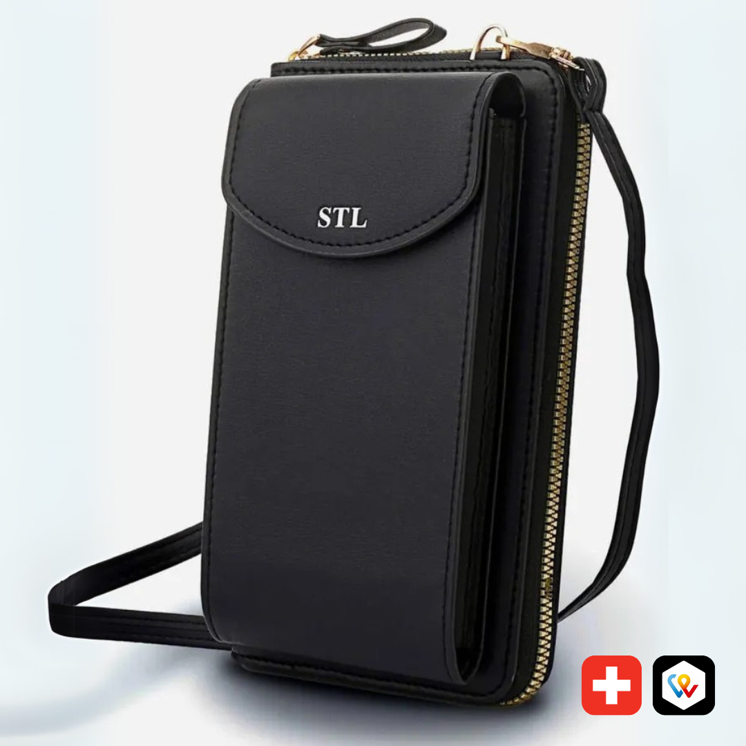 Portafoglio compatto con tracolla ( 1 acquistato + 1 in omaggio )