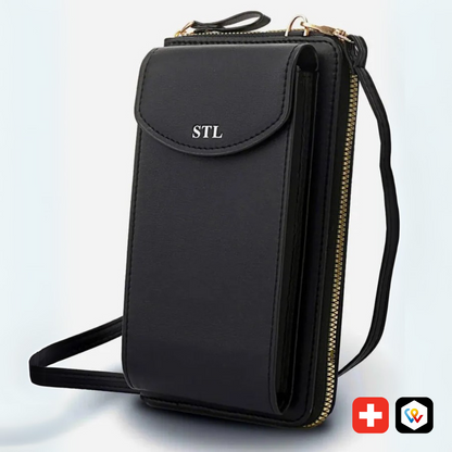 Portafoglio compatto con tracolla ( 1 acquistato + 1 in omaggio )