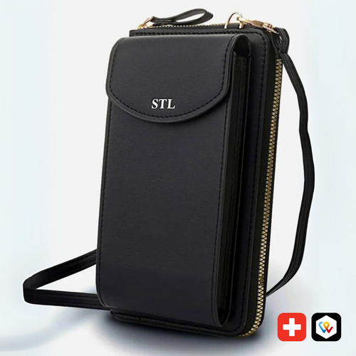 Portafoglio compatto con tracolla ( 1 acquistato + 1 in omaggio )
