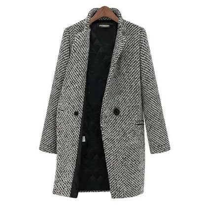Cappotto lungo da donna in lana