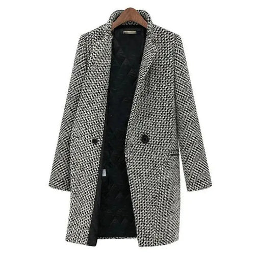 Cappotto lungo da donna in lana