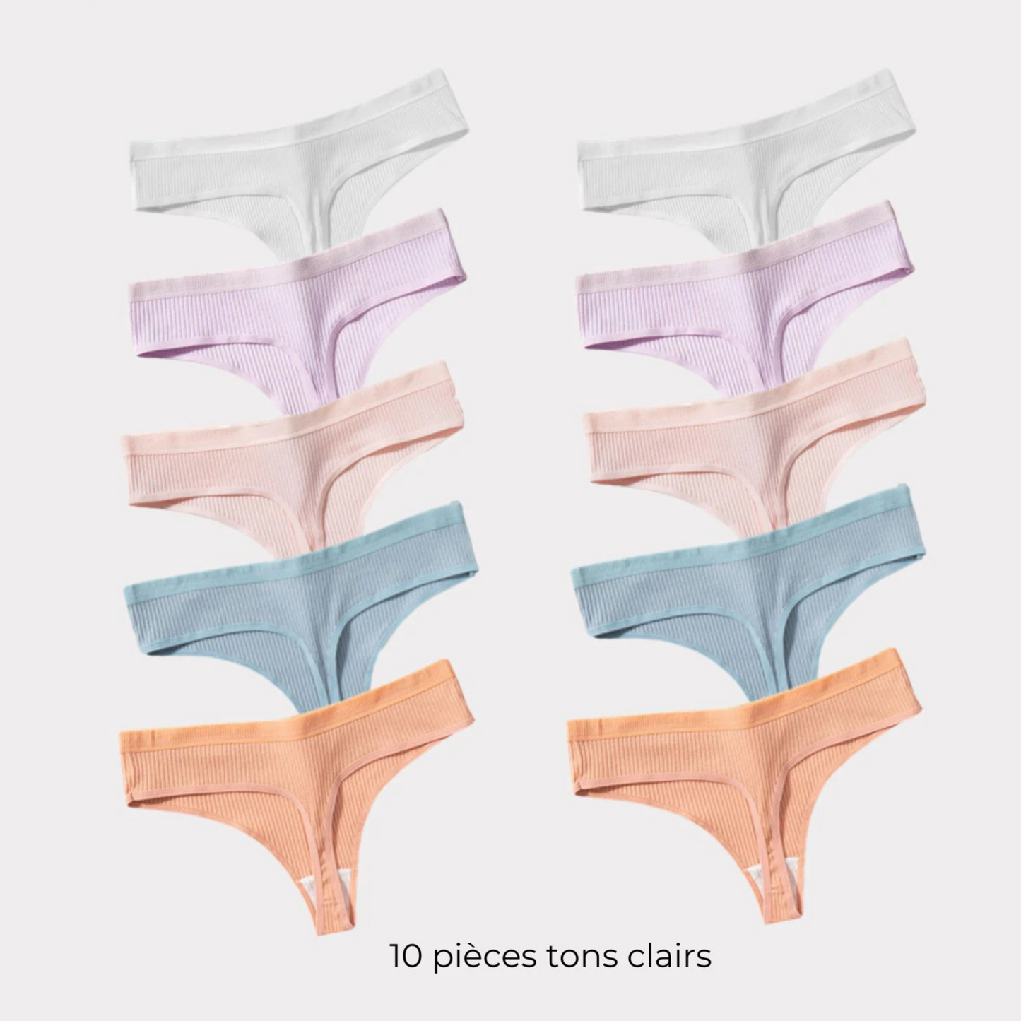 Set di comode infradito in cotone