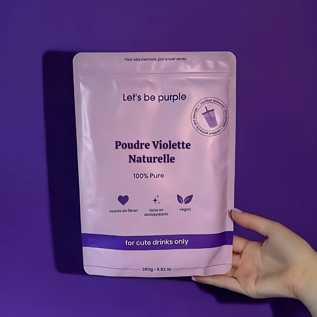 Polvere di viola naturale per latte