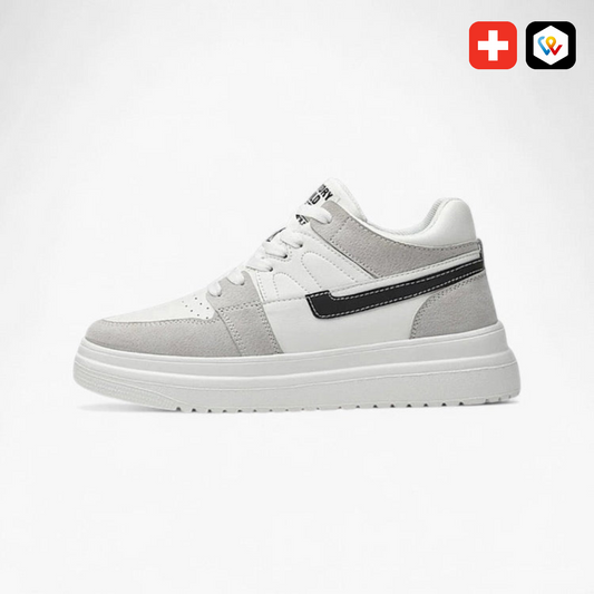 Scarpe da ginnastica comode da uomo di colore grigio