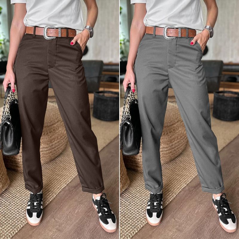 Pantaloni sagomati a righe - Edizione limitata