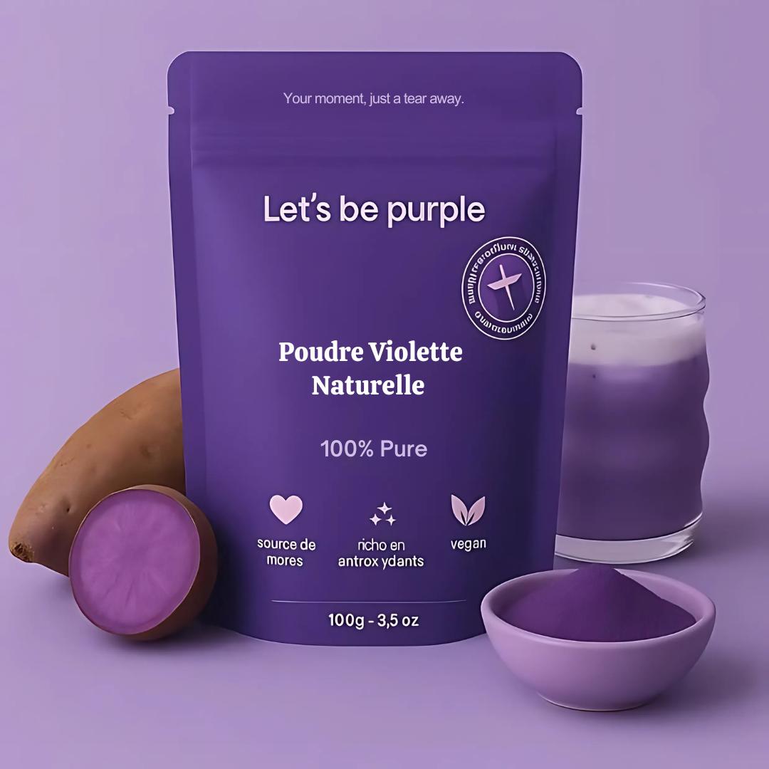 Polvere di viola naturale per latte