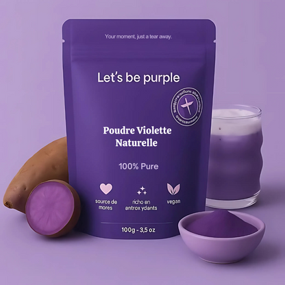 Polvere di viola naturale per latte