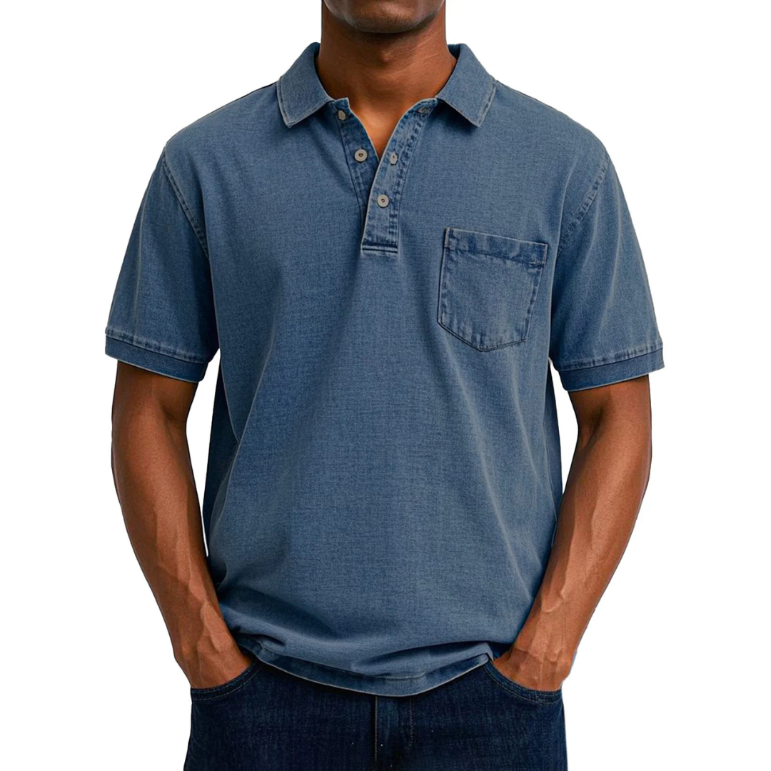 Polo casual vintage da uomo