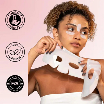 Maschera viso al collagene