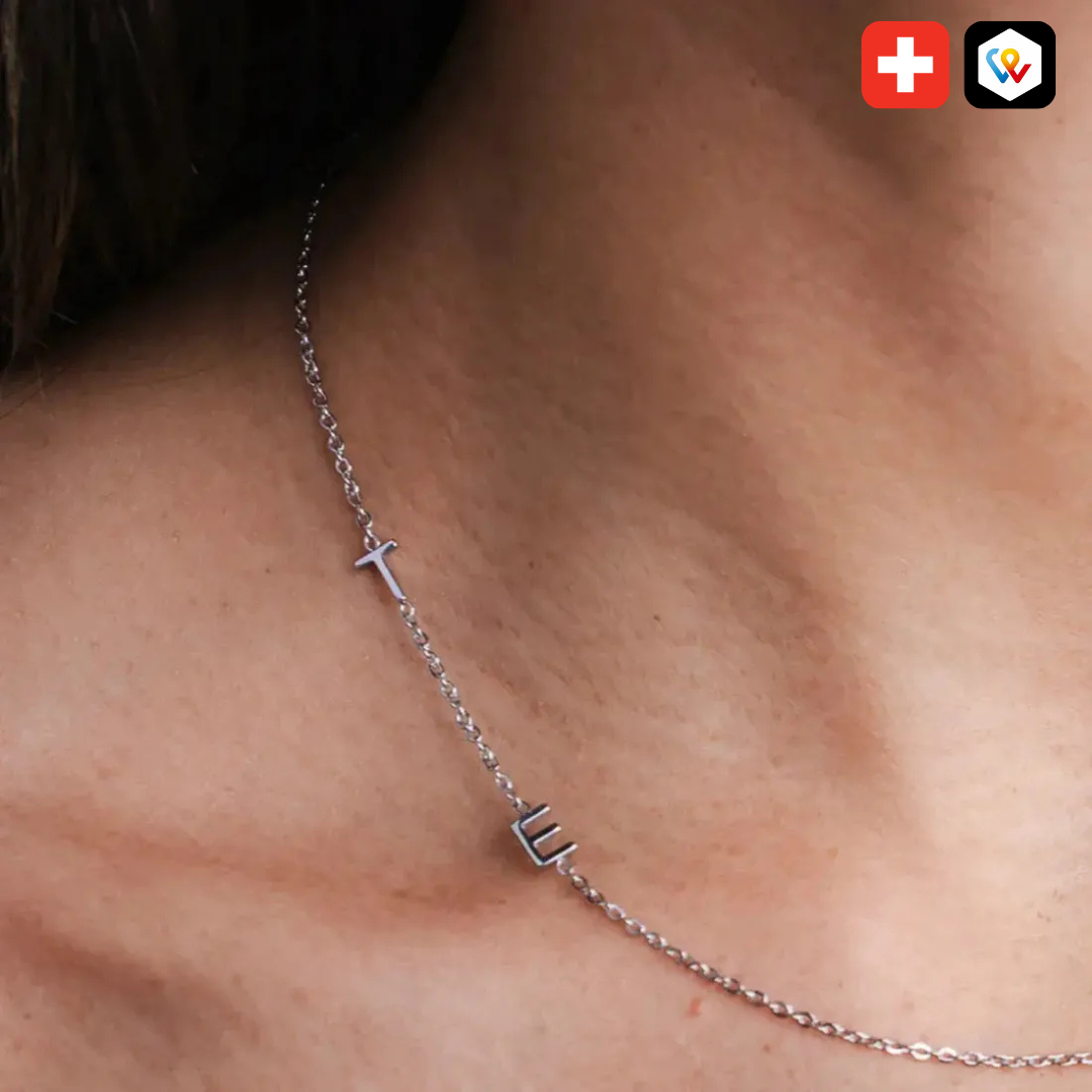 Zarte Initialen-Halskette zum Personalisieren